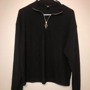 Black Quarter Zip Long Sleeve